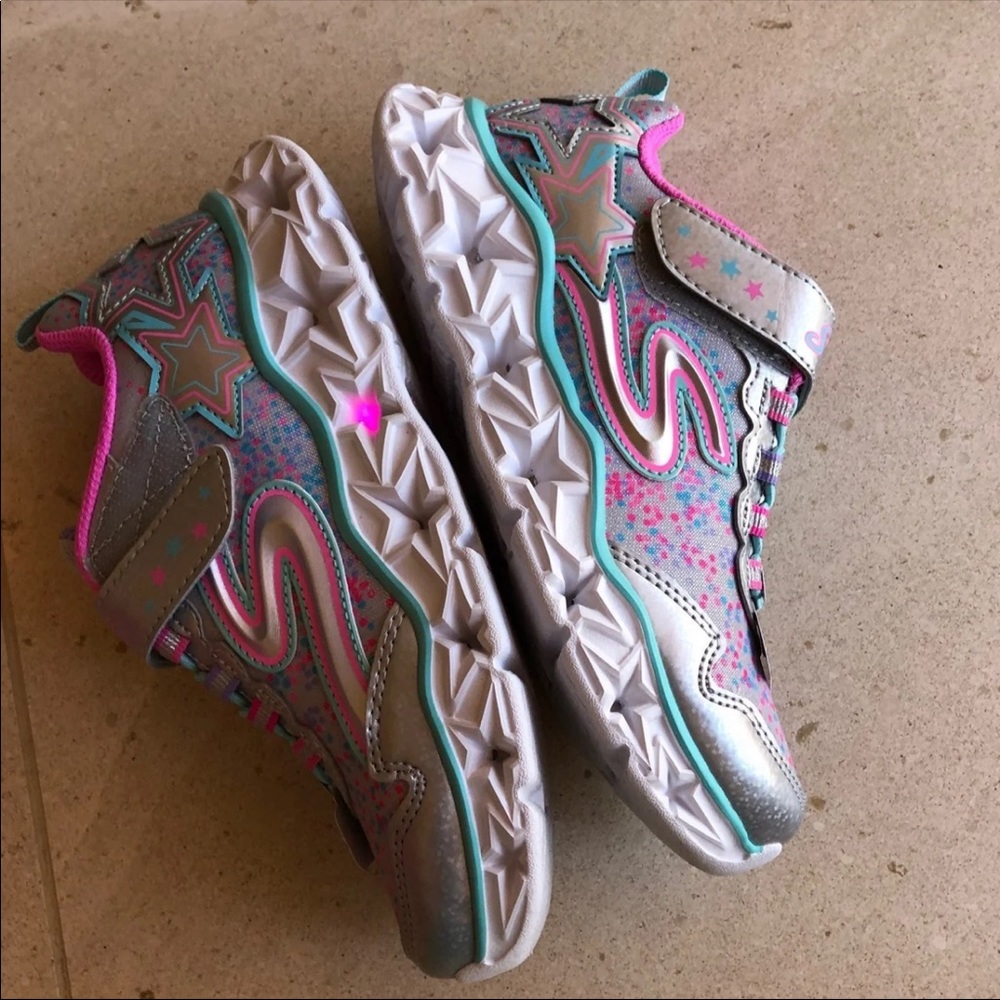 Skechers Girl light-up sneakers, girl size 3 - Picture 3 of 8